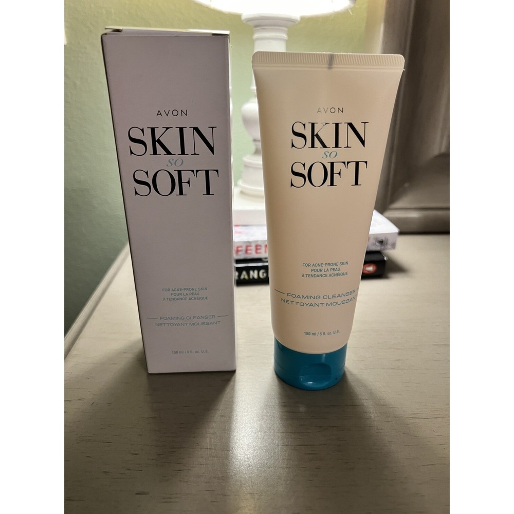 Avon Skin So Soft Foaming Cleanser For Acne Prone Skin 5 fl oz NIB, Exfoliating